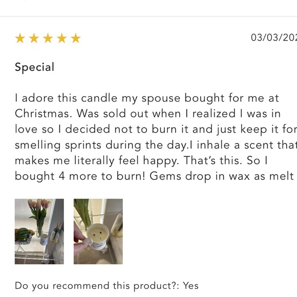 Amethyst Lavender & Orange candle - Picture 8 of 16